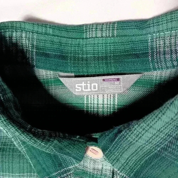 COPY - Stio Bevel Flannel button up Ladies Size M - Picture 6 of 9